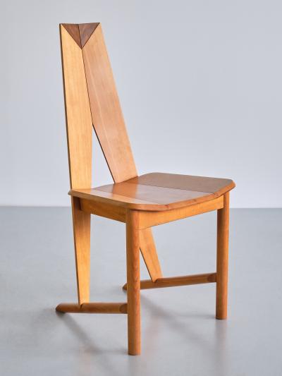  S ren Nissen Ebbe Gehl Set of Six S ren Nissen Ebbe Gehl Dining Chairs in Beech Seltz France 1980s