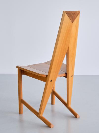  S ren Nissen Ebbe Gehl Set of Six S ren Nissen Ebbe Gehl Dining Chairs in Beech Seltz France 1980s