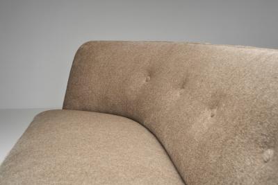 S ren Willadsen Curved Two Seater Sofa by S ren Willadsen Denmark 1940s