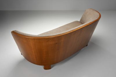  S ren Willadsen Curved Two Seater Sofa by S ren Willadsen Denmark 1940s