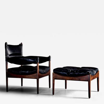  S ren Willadsen M belfabrik Modus Lounge Chair with matching Ottoman designed by Kristian Solmer Vedel