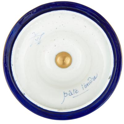  S vres Porcelain Manufactory Antique Rococo style porcelain and gilt bronze clock garniture