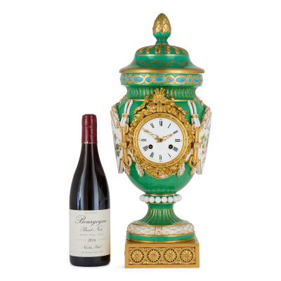  S vres Porcelain Manufacture Nationale de S vres Antique French S vres style ormolu mounted porcelain mantel clock