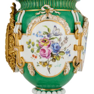  S vres Porcelain Manufacture Nationale de S vres Antique French S vres style ormolu mounted porcelain mantel clock