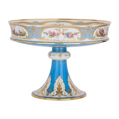  S vres Porcelain Manufacture Nationale de S vres Antique blue S vres porcelain centrepiece