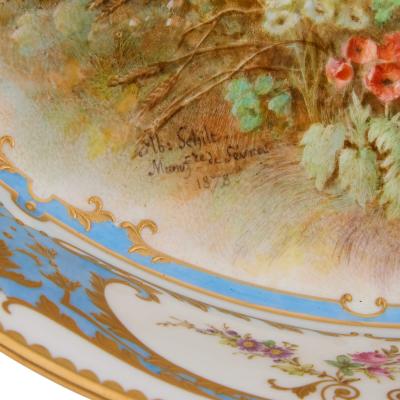  S vres Porcelain Manufacture Nationale de S vres Antique blue S vres porcelain centrepiece