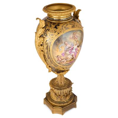  S vres Porcelain Manufacture Nationale de S vres Large French 19th century ormolu mounted S vres style vases
