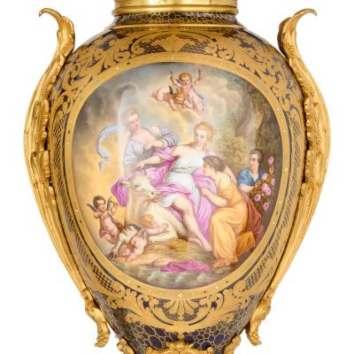  S vres Porcelain Manufacture Nationale de S vres Large French 19th century ormolu mounted S vres style vases