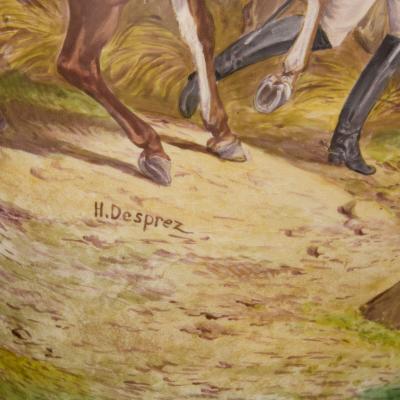  S vres Porcelain Manufacture Nationale de S vres Large pair of S vres style Napoleonic vases with ormolu mounts