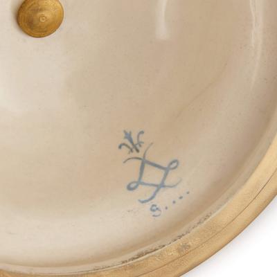  S vres Porcelain Manufacture Nationale de S vres Pair of large S vres style gilt porcelain mounted vases