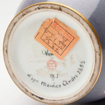  S vres Porcelain Manufacture Nationale de S vres Porcelain Sevres Vase by F lix Aubert after Maurice Andr 