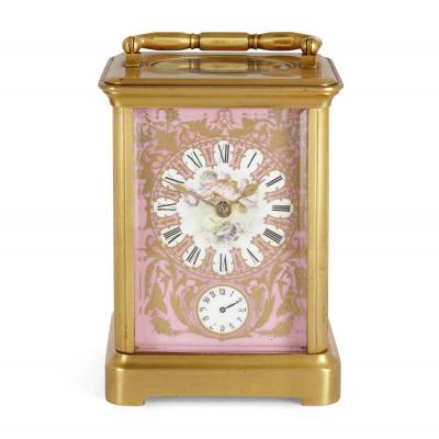  S vres Porcelain Manufacture Nationale de S vres Rococo Style Sevres Style Porcelain and Ormolu Carriage Clock