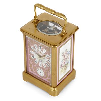  S vres Porcelain Manufacture Nationale de S vres Rococo Style Sevres Style Porcelain and Ormolu Carriage Clock
