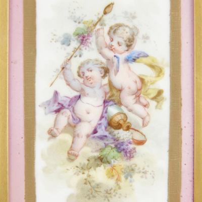  S vres Porcelain Manufacture Nationale de S vres Rococo Style Sevres Style Porcelain and Ormolu Carriage Clock