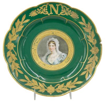  S vres Porcelain Manufacture Nationale de S vres Set of 3 French Victorian Sevres Porcelain Plates