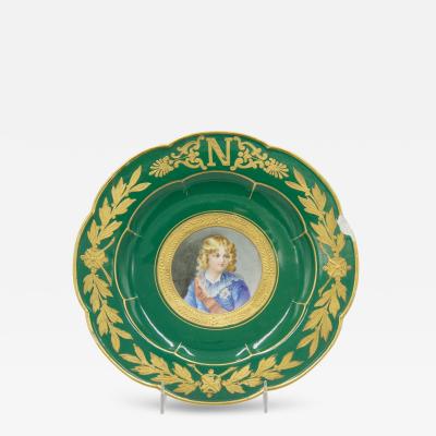  S vres Porcelain Manufacture Nationale de S vres Set of 3 French Victorian Sevres Porcelain Plates