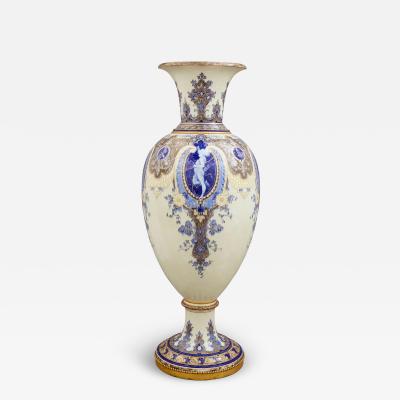  S vres Porcelain Manufacture Nationale de S vres Very large antique S vres p te sur p te porcelain vase with stand