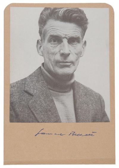  SAMUEL BECKETT Portrait photograph by SAMUEL BECKETT