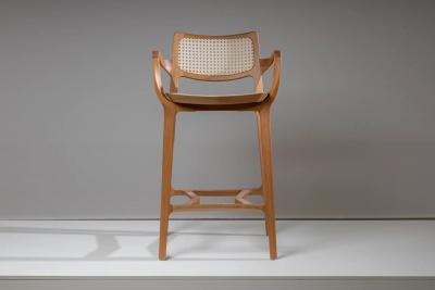  SIMONINI AURORA SA2 NATURAL SOLID WOOD NT CANING BACK AND SEAT