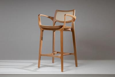  SIMONINI AURORA SA2 NATURAL SOLID WOOD NT CANING BACK AND SEAT