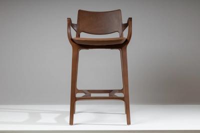  SIMONINI AURORA SA3 SOLID BACK WALNUT STRUCTURE LEATHER SEATING WARMS