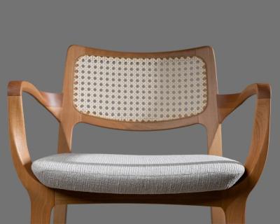  SIMONINI AURORA SA4 UPHOSTERED SEATING CANING BACK NATURAL SOLID WOOD STRUCTURE