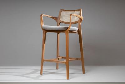  SIMONINI AURORA SA4 UPHOSTERED SEATING CANING BACK NATURAL SOLID WOOD STRUCTURE