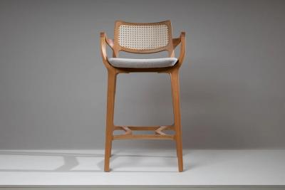  SIMONINI AURORA SA4 UPHOSTERED SEATING CANING BACK NATURAL SOLID WOOD STRUCTURE