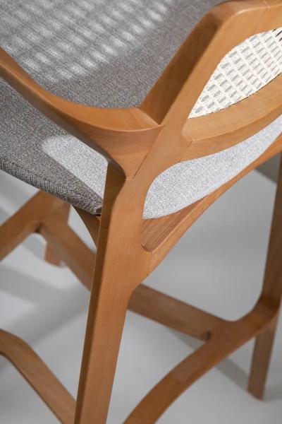  SIMONINI AURORA SA4 UPHOSTERED SEATING CANING BACK NATURAL SOLID WOOD STRUCTURE