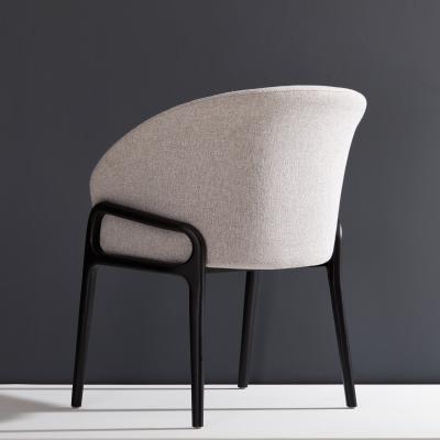  SIMONINI Minimal Organic Chair in Solid Wood Upholstered Seating