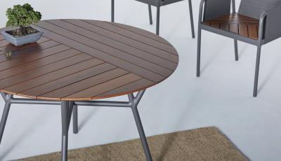  SIMONINI Minimal Style Round Tables in Metal and Solid Wood