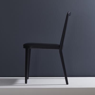  SIMONINI Minimal Style Solid Wood Chair Leather or Textile Seating Caning Backboard