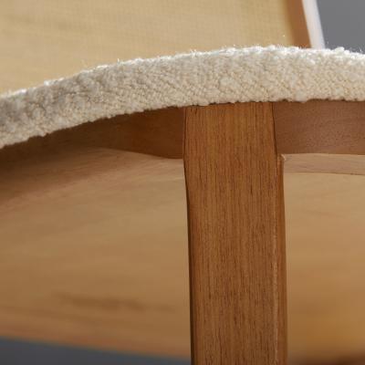  SIMONINI Minimal Style Solid Wood Chair Special Textile Seating Caning Backboard