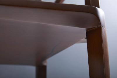  SIMONINI Minimalist Modern Chair in Black Imbuia Solid Wood Limited Edition