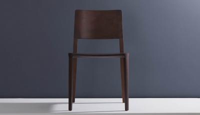  SIMONINI Minimalist Modern Chair in Black Imbuia Solid Wood Limited Edition