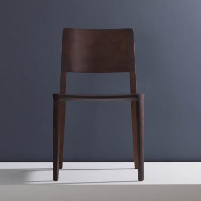  SIMONINI Minimalist Modern Chair in Black Imbuia Solid Wood Limited Edition