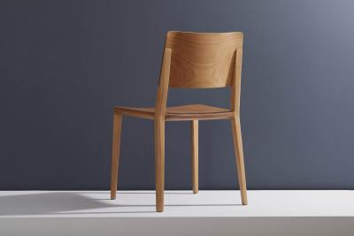  SIMONINI Minimalist Modern Chair in Natural Solid Wood