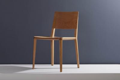  SIMONINI Minimalist Modern Chair in Natural Solid Wood