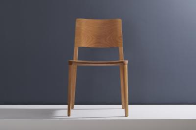  SIMONINI Minimalist Modern Chair in Natural Solid Wood