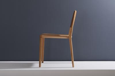  SIMONINI Minimalist Modern Chair in Natural Solid Wood