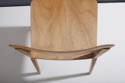  SIMONINI Minimalist Modern Chair in Natural Solid Wood
