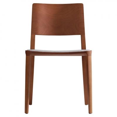  SIMONINI Minimalist Modern Chair in Natural Solid Wood Upholstered Textile Seating