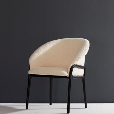  SIMONINI Minimalist Organic Chair in Solid Wood Upholstered Seating