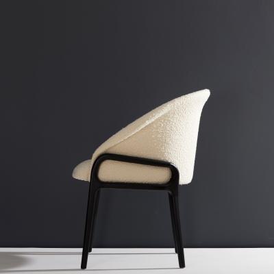  SIMONINI Minimalist Organic Chair in Solid Wood Upholstered Seating