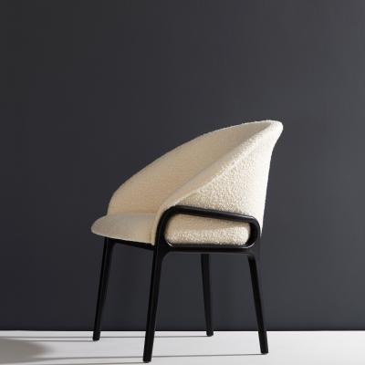  SIMONINI Minimalist Organic Chair in Solid Wood Upholstered Seating