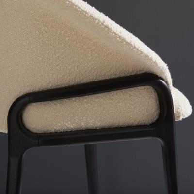  SIMONINI Minimalist Organic Chair in Solid Wood Upholstered Seating