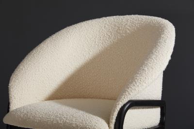  SIMONINI Minimalist Organic Chair in Solid Wood Upholstered Seating