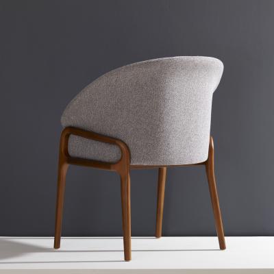  SIMONINI Minimalist Organic Chair in Solid Wood Upholstered Seating