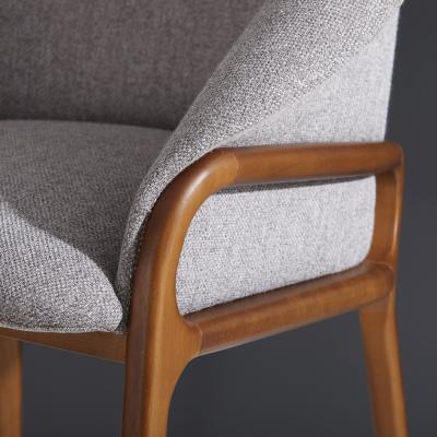  SIMONINI Minimalist Organic Chair in Solid Wood Upholstered Seating