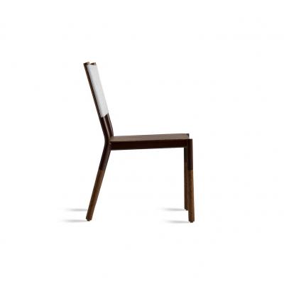  SIMONINI Minimalist Outdoor Chair in Hardwood Metal and Fabric